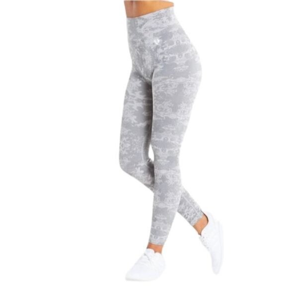 NWT Women's Best Wear CAMO SEAMLESS LEGGINGS COLOR: Grey Size XS - Picture 1 of 9